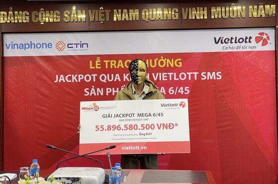 Trao giải Jackpot hơn 55 tỷ cho anh P.H tại Lâm Đồng 