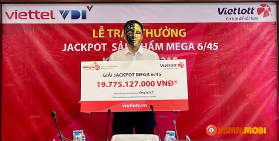 Vietlott tổ chức trao thưởng Jackpot gần 20 tỷ đồng cho anh N.V.T